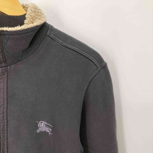 バーバリーブラックレーベル BURBERRY BLACK LABEL 襟裏ボア スウェットトラックジャケット メンズ JPN:2