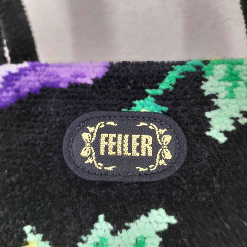 フェイラー FEILER ボタニカル柄 ジャガードハンドバッグ レディース