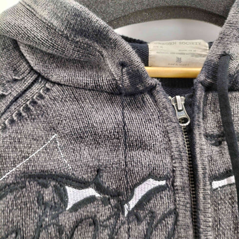 UNBORN SOCIETY Corporation 7gg Knit Hoodie メンズ import:XL