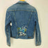 ラングラー Wrangler 70-80S MADE IN N.Z ニュージーランド製 刺繍 カスタム LOT 12002 14OZ ALL COTTON SANFORIZED デニム トラッカー ジャケット メンズ US:42