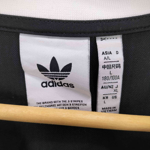 アディダスオリジナルス adidas Originals 24SS PIQUE LS アディカラー ピケ サッカー 長袖 Tシャツ ゲーム シャツ ポロ メンズ import:L
