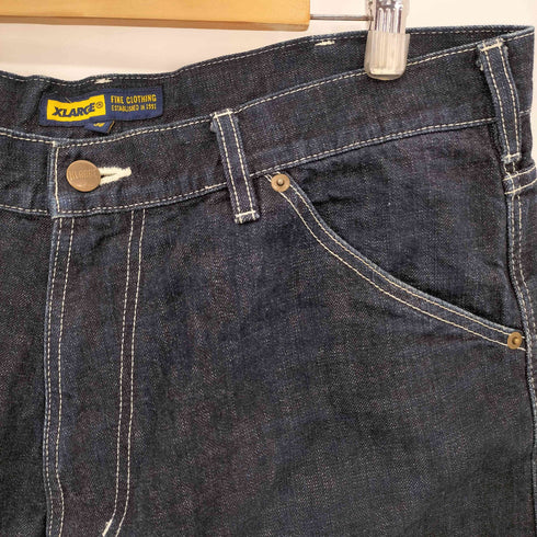 エクストララージ XLARGE バックプリント デニムハーフ パンツ メンズ FR:36-38