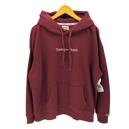 トミージーンズ tommy jeans フロント ロゴ プルオーバー パーカー メンズ import:L
