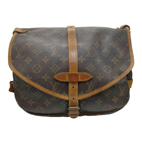 ルイヴィトン LOUIS VUITTON ソミュール モノグラム ショルダー バッグ レディース