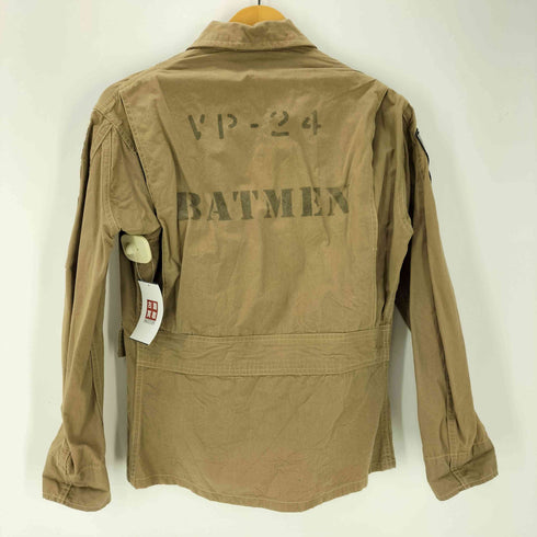 バズリクソンズ BUZZ RICKSONS JACKET FLYING VERY LIGHT MFG. CO. 社製 VP-24部隊 星条旗 バットマン 死神 アメトラ 刺繍 カスタム サマー フライト ジャケット CONMAR ジップ メンズ US:34