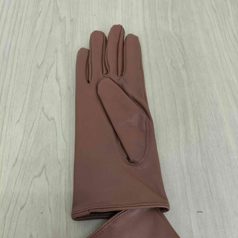 FIRST PURE lamb leather リボンデザイン レザーグローブ レディース FREE