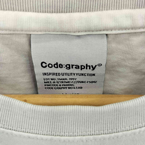 codegraphy フロントロゴ刺繍 クルーネックTシャツ メンズ import:M