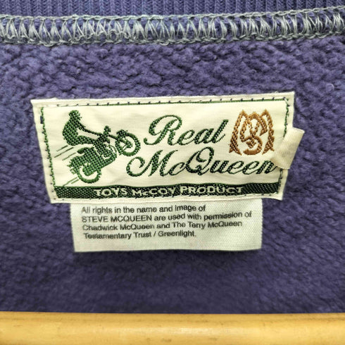 ザリアルマッコイズ THE REAL McCOYS REAL MCQUEEN ラグランスリーブ クルーネックスウェット メンズ US:36