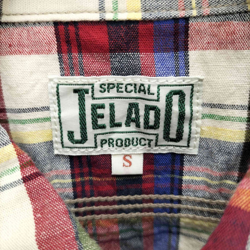 ジェラード JELADO S/Sチェックシャツ メンズ JPN:S