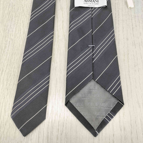 アルマーニコレツィオーニ ARMANI COLLEZIONI ストライプ柄シルクベクタイ メンズ