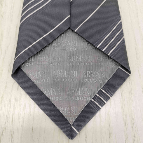 アルマーニコレツィオーニ ARMANI COLLEZIONI ストライプ柄シルクベクタイ メンズ