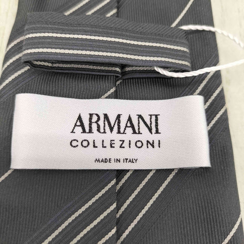 アルマーニコレツィオーニ ARMANI COLLEZIONI ストライプ柄シルクベクタイ メンズ