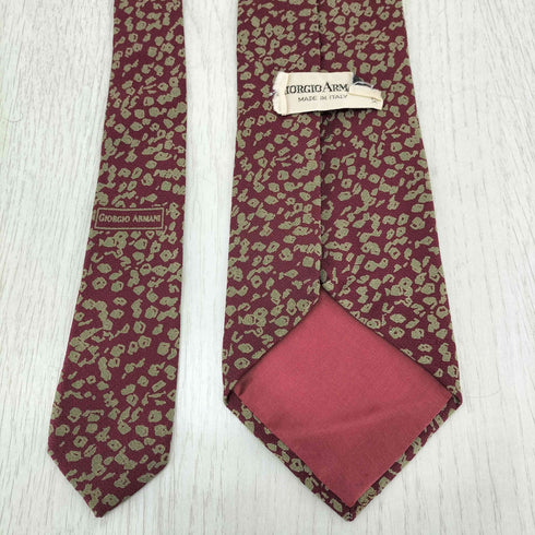 ジョルジオアルマーニ Giorgio Armani 総柄シルクネクタイ メンズ