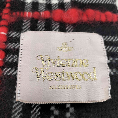 ヴィヴィアンウエストウッドアクセサリー Vivienne Westwood Accessories ノバチェック柄フリンジマフラー レディース