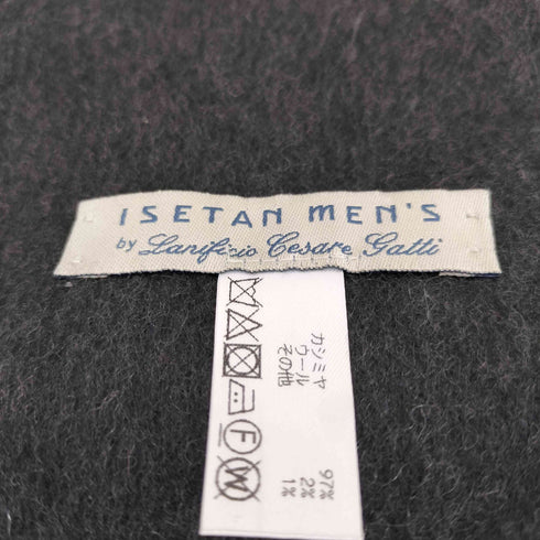 イセタンメンズ ISETAN MENS カシミヤ&ウール フリンジマフラー メンズ