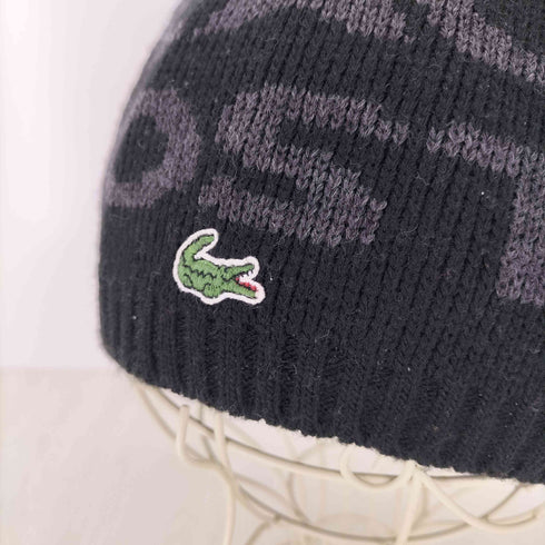 ラコステ LACOSTE ロゴデザイン ニット帽 メンズ FREE