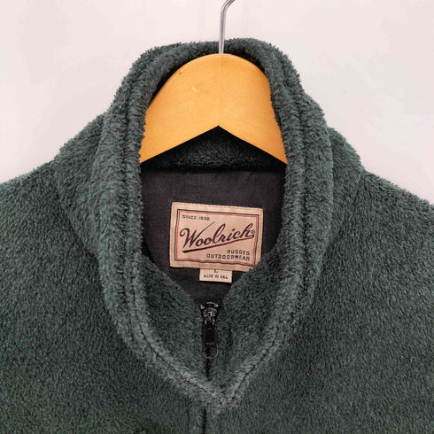 ウールリッチ WOOLRICH 90S USA製 POLARTEC ポーラテック ジップアップ スタンドカラー フリース ジャケット メンズ import:L