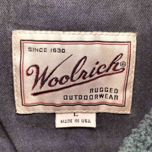 ウールリッチ WOOLRICH 90S USA製 POLARTEC ポーラテック ジップアップ スタンドカラー フリース ジャケット メンズ import:L