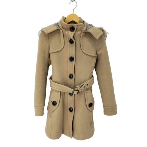 バーバリーブルーレーベル BURBERRY BLUE LABEL 裏地チェック セミロングコート レディース JPN:40