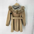 バーバリーブルーレーベル BURBERRY BLUE LABEL 裏地チェック セミロングコート レディース JPN:40