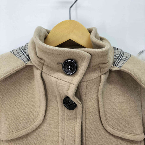 バーバリーブルーレーベル BURBERRY BLUE LABEL 裏地チェック セミロングコート レディース JPN:40