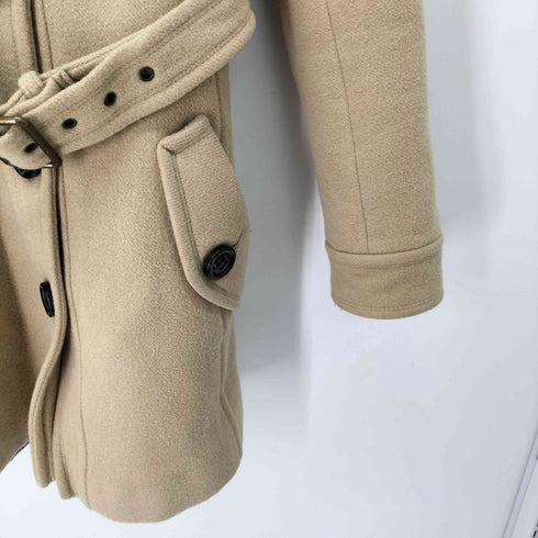 バーバリーブルーレーベル BURBERRY BLUE LABEL 裏地チェック セミロングコート レディース JPN:40