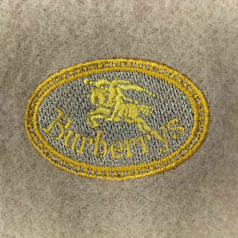 バーバリーズ BURBERRYS 刺繍ロゴ ラムウールマフラー レディース