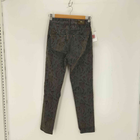 エトロ ETRO イタリア製 ペイズリーストレッチパンツ レディース