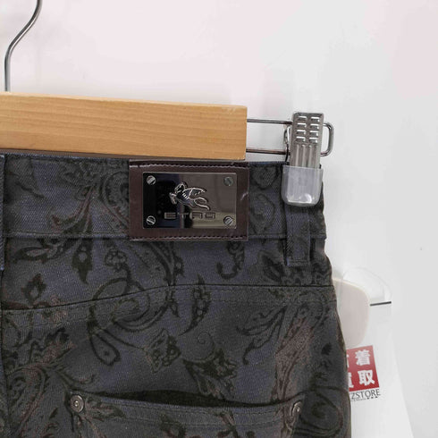 エトロ ETRO イタリア製 ペイズリーストレッチパンツ レディース