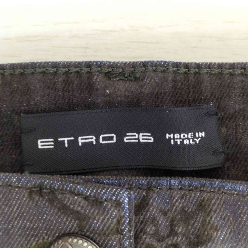 エトロ ETRO イタリア製 ペイズリーストレッチパンツ レディース