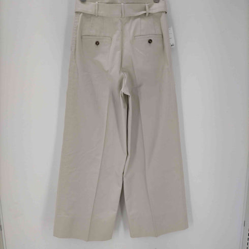 ボールジィトゥモローランド Ballsey TOMORROWLAND 22SS ハイカウント コットン チノ ベルテッド パンツ レディース JPN:36