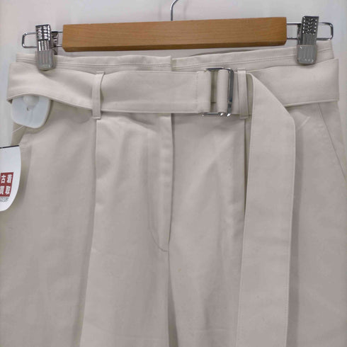 ボールジィトゥモローランド Ballsey TOMORROWLAND 22SS ハイカウント コットン チノ ベルテッド パンツ レディース JPN:36