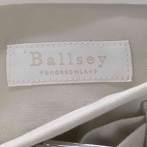 ボールジィトゥモローランド Ballsey TOMORROWLAND 22SS ハイカウント コットン チノ ベルテッド パンツ レディース JPN:36