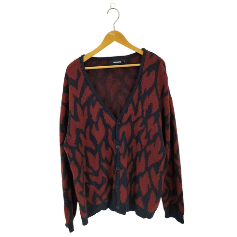 WKNDRS BURNING FUR CARDIGAN 総柄 カーディガン メンズ import:XL