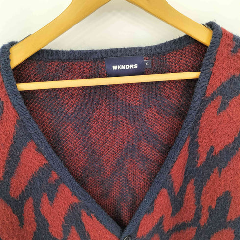 WKNDRS BURNING FUR CARDIGAN 総柄 カーディガン メンズ import:XL