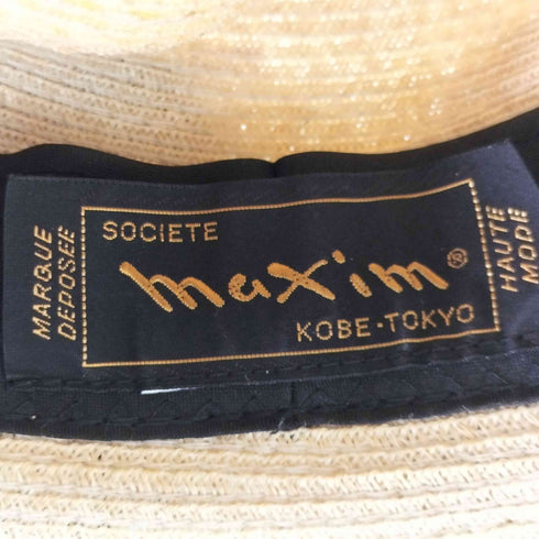 MAXIM KOBE TOKYO 麦わら帽子 レディース