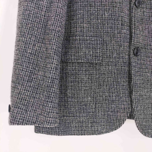エディーバウアー Eddie Bauer Harris Tweed ウール チャック柄 2B テーラードジャケット メンズ import:S