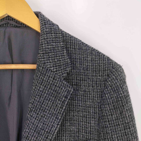 エディーバウアー Eddie Bauer Harris Tweed ウール チャック柄 2B テーラードジャケット メンズ import:S