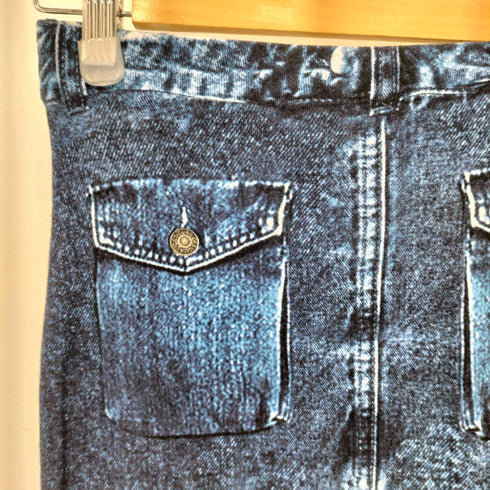 デシグアル Desigual デニムペイント タイトスカート レディース M