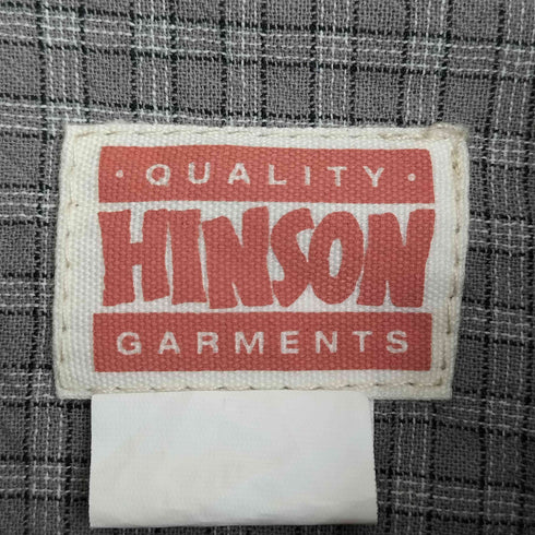 ヒンソン HINSON 25ss シワ加工 レギュラーカラー ロングスリーブチェックシャツ メンズ import:L