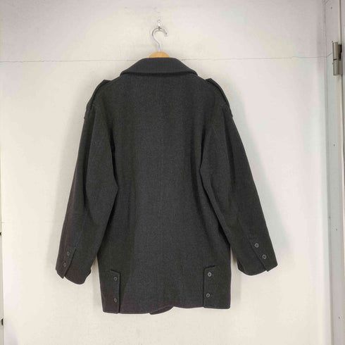 dolcis cashmere カシミヤ混エポレット付襟ニットピーコート メンズ M