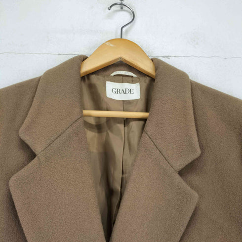 GRADE cashmere カシミヤ混ダブルチェスターコート レディース