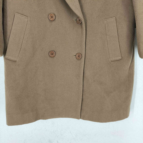 GRADE cashmere カシミヤ混ダブルチェスターコート レディース