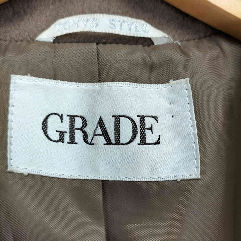 GRADE cashmere カシミヤ混ダブルチェスターコート レディース