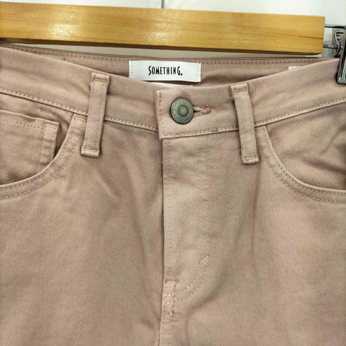 サムシング SOMETHING printemps 股上深め ストレートデニムパンツ レディース 27