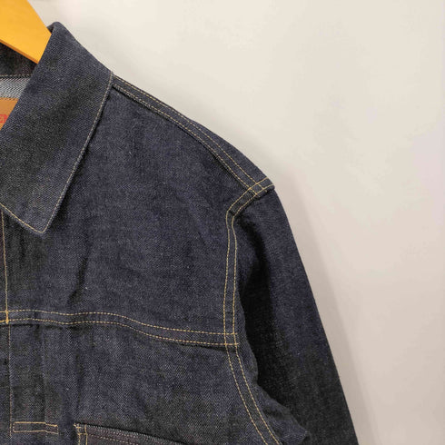 50s 復刻 2ndモデル 13.5oz セルビッジデニムワンウォッシュ デニム トラッカージャケット メンズ US:40