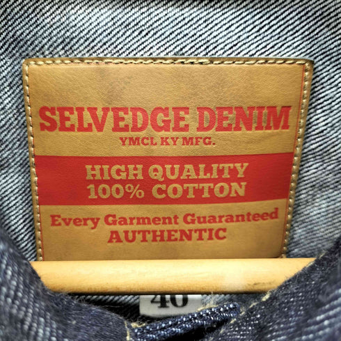 50s 復刻 2ndモデル 13.5oz セルビッジデニムワンウォッシュ デニム トラッカージャケット メンズ US:40