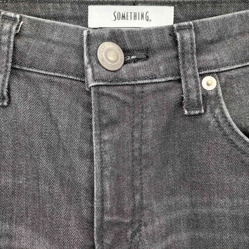 サムシング SOMETHING printemps 股上深め ストレートデニムパンツ レディース 27