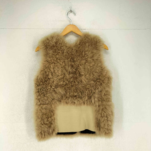 MERVEILLE H. cashmere goat カシミヤゴートファーベスト レディース