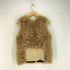 MERVEILLE H. cashmere goat カシミヤゴートファーベスト レディース